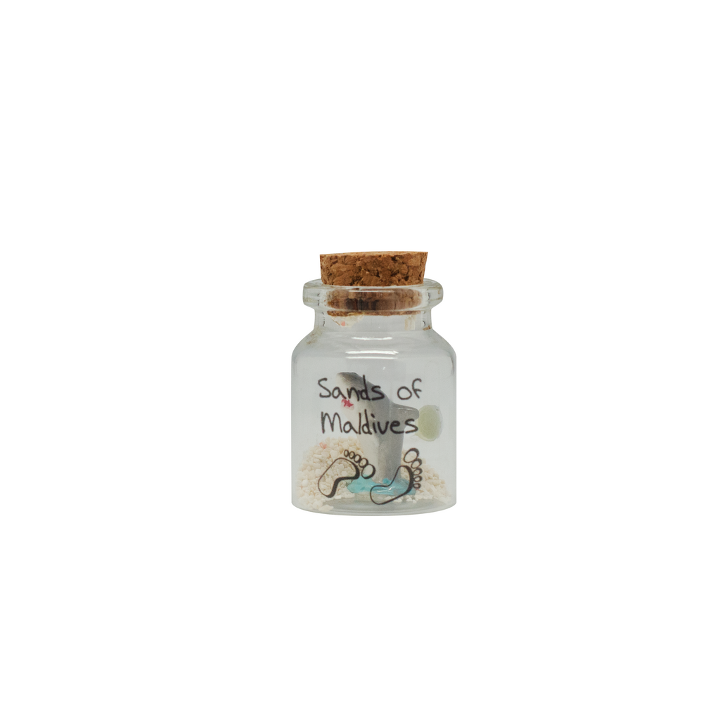 SAND JAR MAGNET WITH SAND & SHELL