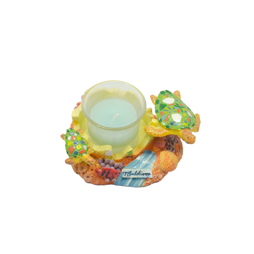 POLY 3-D TURTLE CANDLE HOLDER