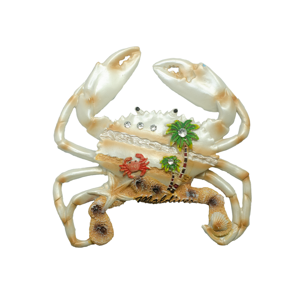 WALL HANGER POLY CRAB - WITH COCO TREE / DIAMOND