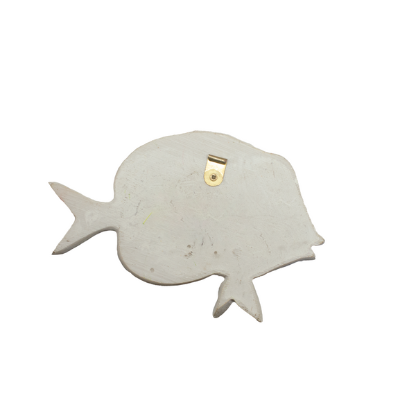WALL HANGER POLY FISH WITH TURTLE / COCO TREE