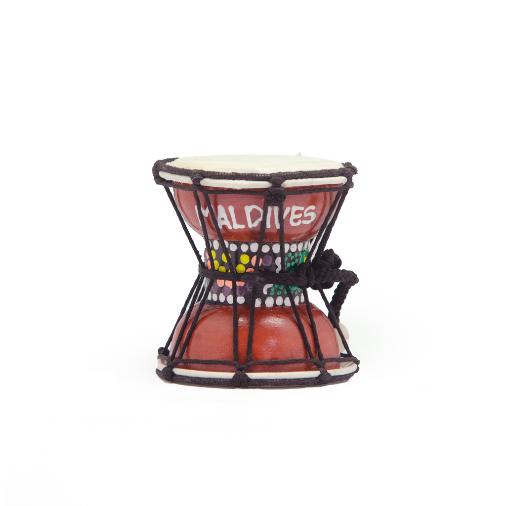 PAINTED DOUBLE WOODEN HAND DRUM
