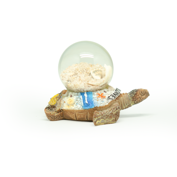 POLY TURTLE W/ SHELL GLASS BALL