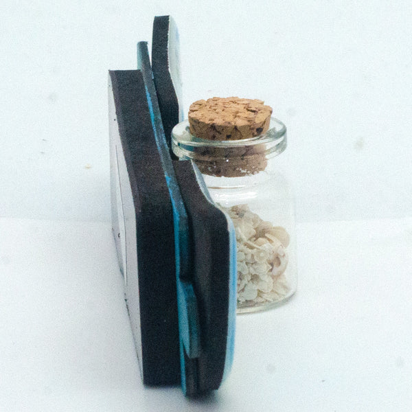 WOODEN MAGNET EPOXY WITH SAND BOTTLE