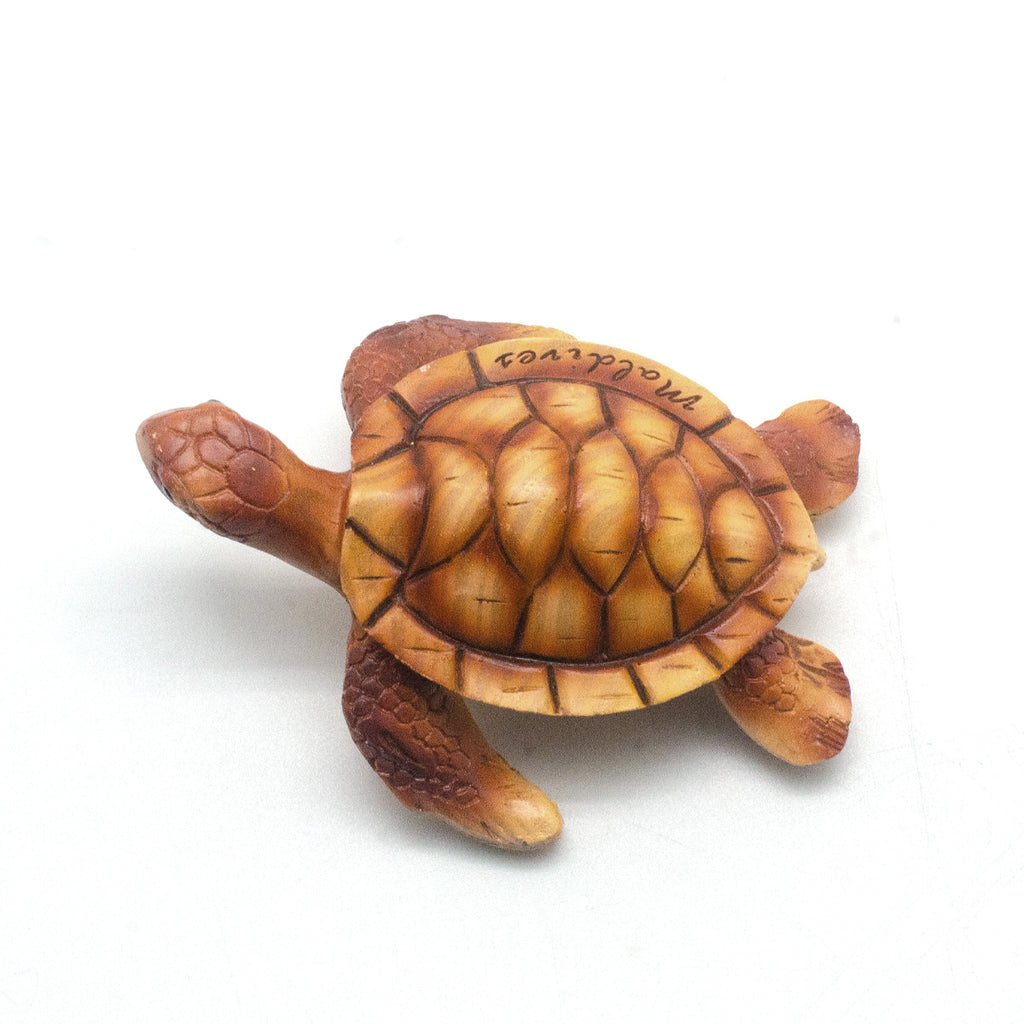 POLYRESIN TURTLE MAGNET WOOD TEXTURE
