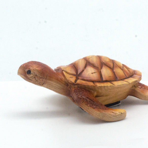 POLYRESIN TURTLE MAGNET WOOD TEXTURE