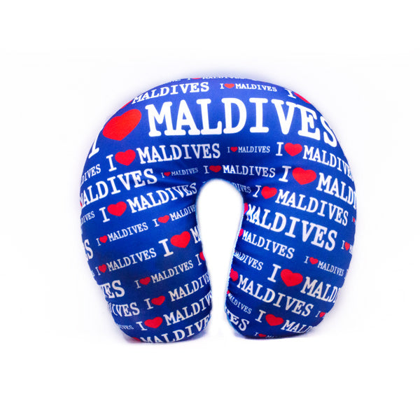 I ❤ MALDIVES NECK PILLOW